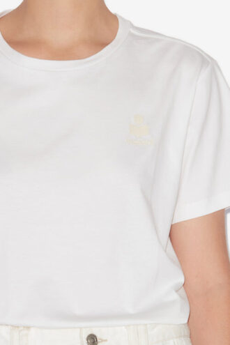 Aby kortärmad bomullst-shirt med logotyp