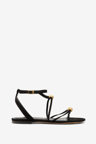Aeza platta sandaler i mocka