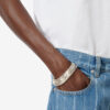 Ailys Man bred armband med miniplattor Ailys Man bred armband med miniplattor