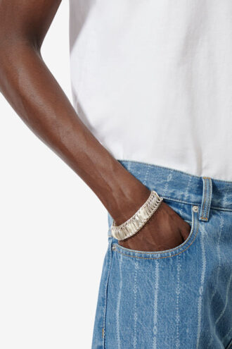 Ailys Man bred armband med miniplattor