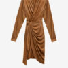 Aleora Wrap-Over-klänning i imitationsmocka Aleora Wrap-Over-klänning i imitationsmocka
