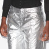 Aude-byxor i belagd bomull med silverfinish Aude-byxor i belagd bomull med silverfinish
