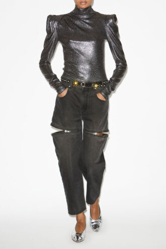 Baiola Metallic långärmad topp