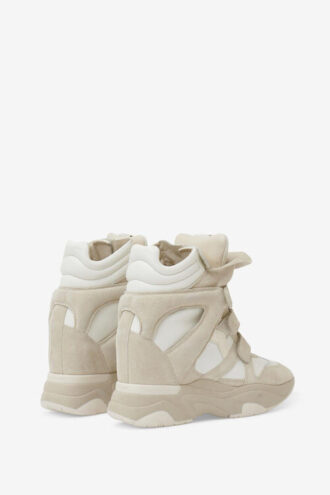 Balskee höga sneakers i läder med kilklack