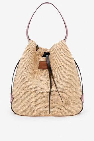 Bayia Raffia Bucket Bag