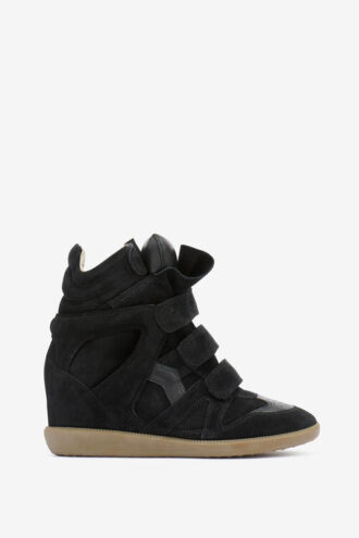 Bekett lädersneakers med kilklack