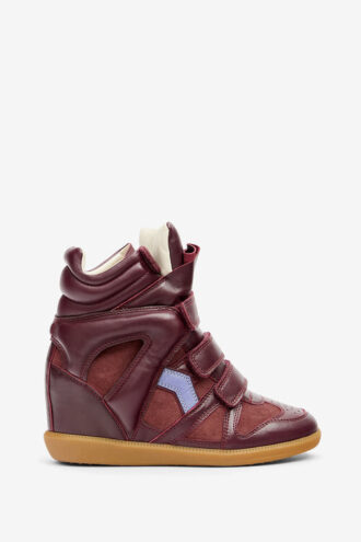 Bekett lädersneakers med kilklack