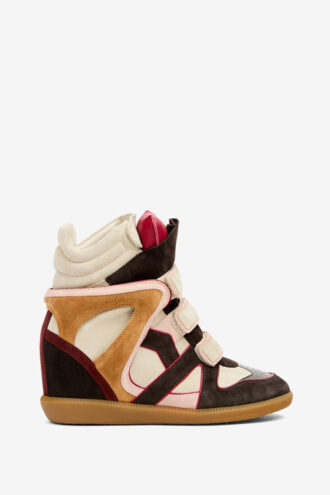 Bekett lädersneakers med kilklack