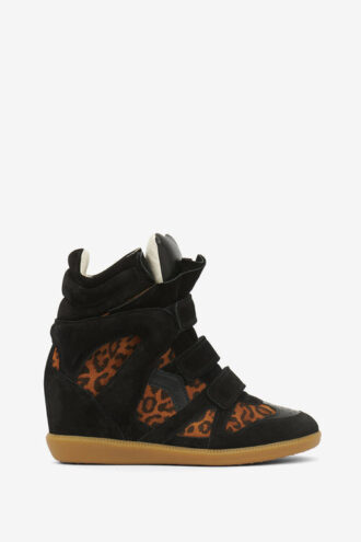 Bekett lädersneakers med kilklack