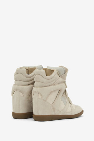 Bekett lädersneakers med kilklack