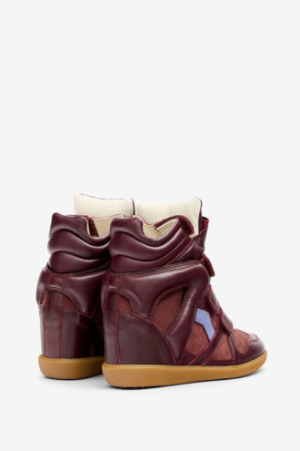 Bekett lädersneakers med kilklack