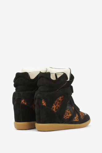 Bekett lädersneakers med kilklack