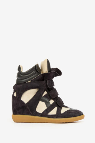 Bekett Sneakers i mocka och kalvskinn med kilklack