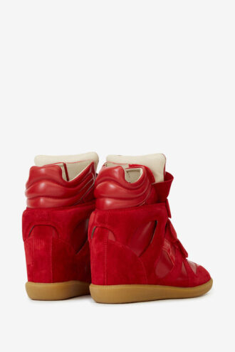 Bekett Sneakers i mocka och kalvskinn med kilklack