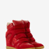Bekett Sneakers i mocka och kalvskinn med kilklack Bekett Sneakers i mocka och kalvskinn med kilklack