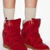 Bekett Sneakers i mocka och kalvskinn med kilklack Bekett Sneakers i mocka och kalvskinn med kilklack