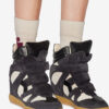Bekett Sneakers i mocka och kalvskinn med kilklack Bekett Sneakers i mocka och kalvskinn med kilklack