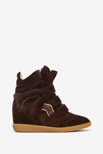 Bekett sneakers med kilklack i mocka