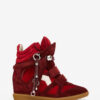 Bekett sneakers med kilklack i mocka