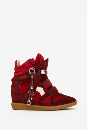 Bekett sneakers med kilklack i mocka