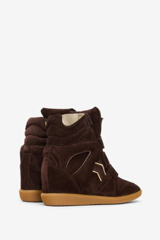 Bekett sneakers med kilklack i mocka