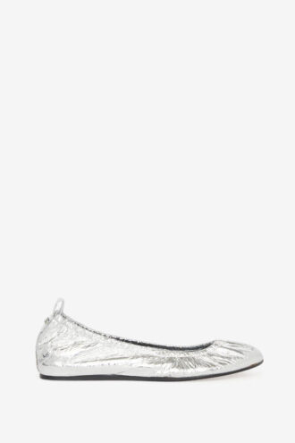 Belna Metallic Lambskin Ballet Flats