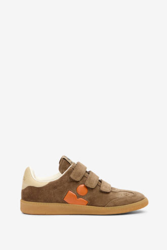 Beth låga sneakers i mocka och kalvskinn