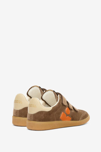 Beth låga sneakers i mocka och kalvskinn