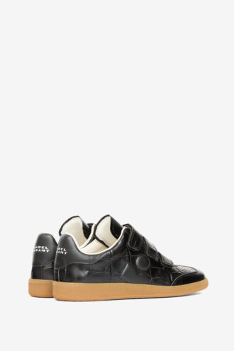 Beth präglade låga sneakers i läder