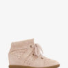 Bobby Sneakers med kilklack i perforerat mocka Bobby Sneakers med kilklack i perforerat mocka