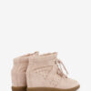 Bobby Sneakers med kilklack i perforerat mocka Bobby Sneakers med kilklack i perforerat mocka