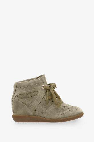 Bobby Suede kalvskinnssneakers med kilklack Bobby Suede kalvskinnssneakers med kilklack