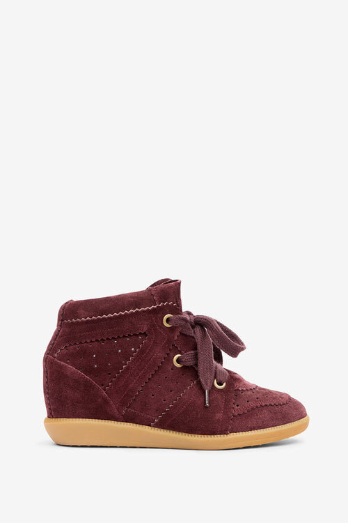 Bobby Suede kalvskinnssneakers med kilklack Bobby Suede kalvskinnssneakers med kilklack