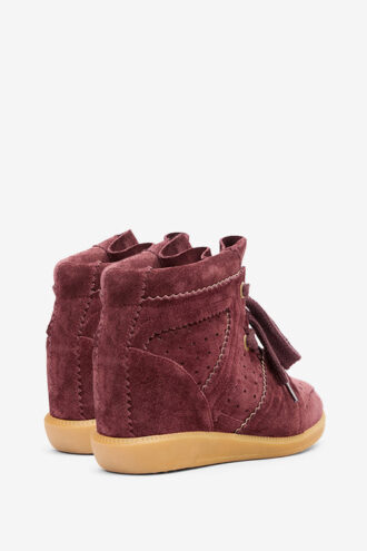 Bobby Suede kalvskinnssneakers med kilklack Bobby Suede kalvskinnssneakers med kilklack