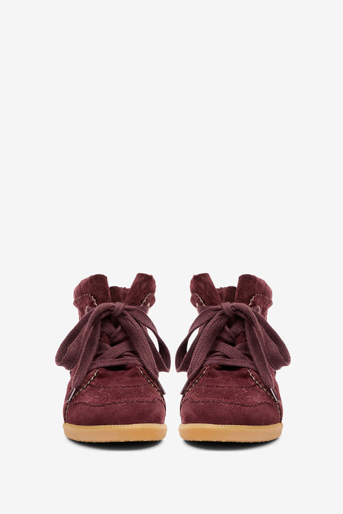 Bobby Suede kalvskinnssneakers med kilklack Bobby Suede kalvskinnssneakers med kilklack