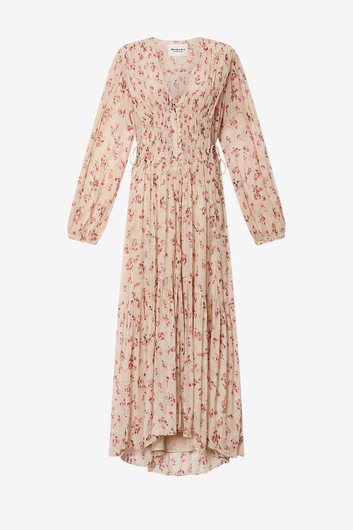 Briane lång skrynklig muslindress Briane lång skrynklig muslindress