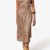 Cacia underskjol i blommig silkesjacquard Cacia underskjol i blommig silkesjacquard