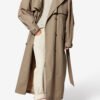Chilma randig trenchcoat i bomull Chilma randig trenchcoat i bomull