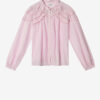Christa blus i bomullsvoile med volanger Christa blus i bomullsvoile med volanger