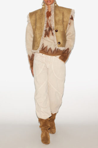 Clara Faux Shearling fårskinnsväst