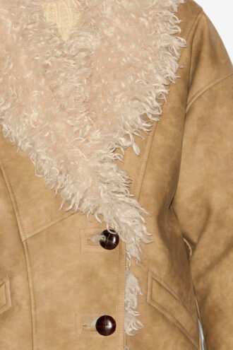 Clea Faux Shearling-kappa