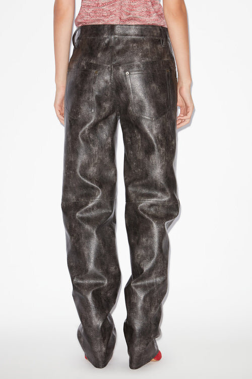 Coralea Loose Fit Faux Leather Pants Coralea Loose Fit Faux Leather Pants