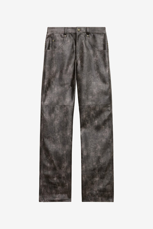Coralea Loose Fit Faux Leather Pants Coralea Loose Fit Faux Leather Pants