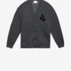 Curtis cardigan i ull och bomull med logotyp Curtis cardigan i ull och bomull med logotyp