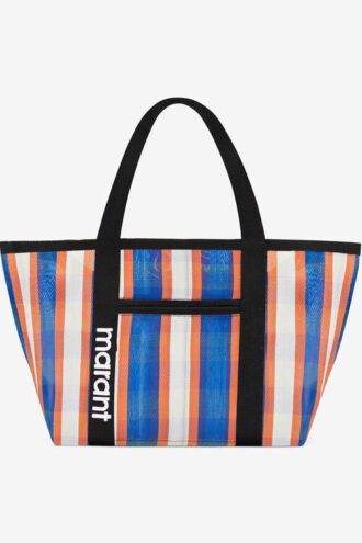 Darwen axelväska i randigt nylon