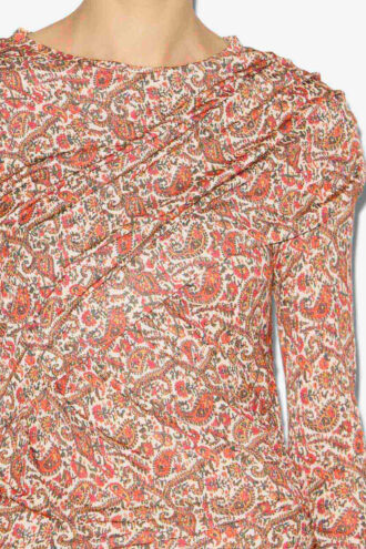 Denise kort draperad jerseyklänning