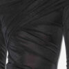 Denise kort draperad lurexklänning Denise kort draperad lurexklänning