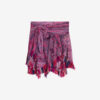 Dova draperad elastisk tyllkjol med tryck Dova draperad elastisk tyllkjol med tryck