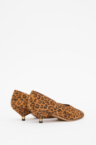 Ebisa pumps i tryckt mocka