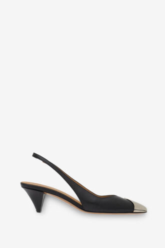 Elina pumps i slätt läder